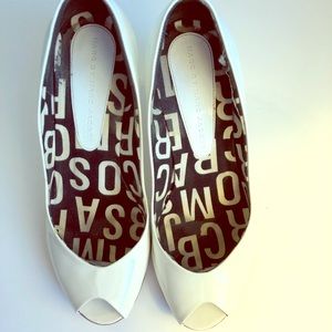 Marc by Marc Jacobs White Patent Leather Heels